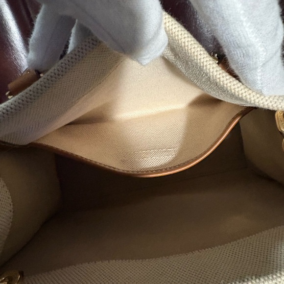 Tory Burch Tan and Cream Satchel w/Crossbody Strap NWOT - Picture 6 of 10